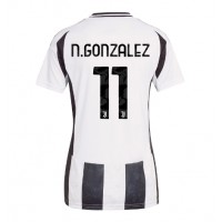 Fotballdrakt Dame Juventus Nicolas Gonzalez #11 Hjemmedrakt 2024-25 Kortermet